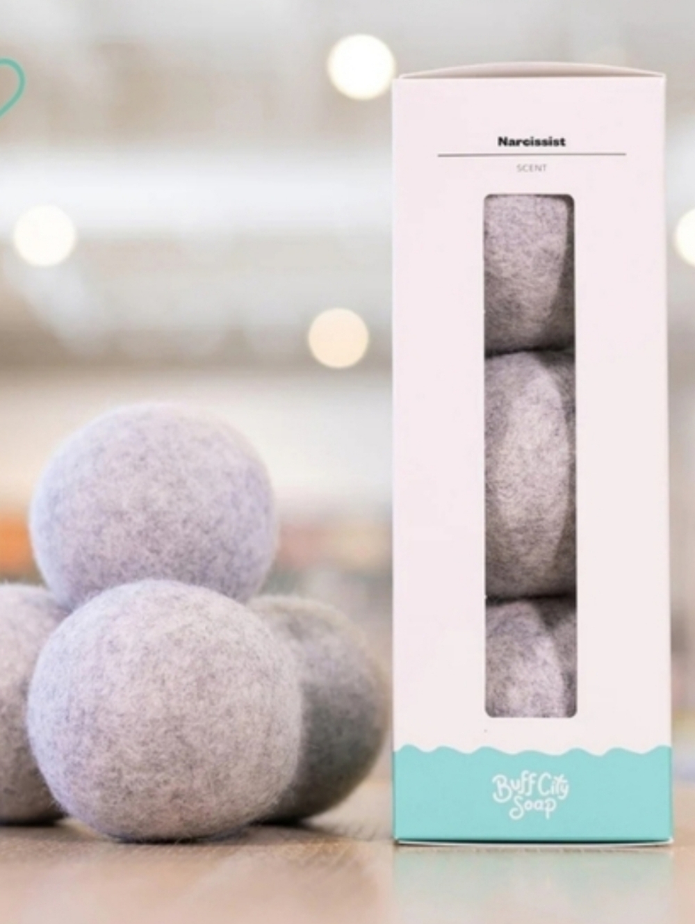 Buff City Soap 3 Pack Wool Dryer Balls Crisp & Fresh Scent